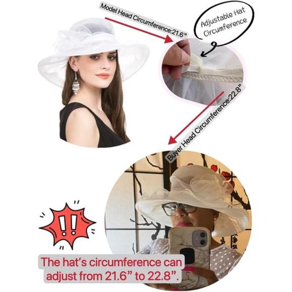 Women\'s Organza Church Fascinator Bridal Tea Party Wedding Hat